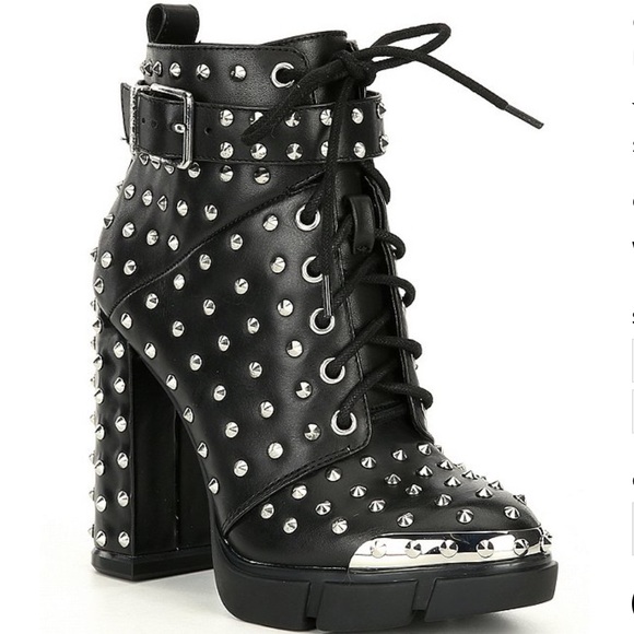 Studded Lug Sole Booties 